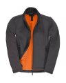 Dames Softshell Jas B&C ID.701 Dark Grey-Neon Orange